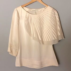BCBG Runway silk overlay blouse